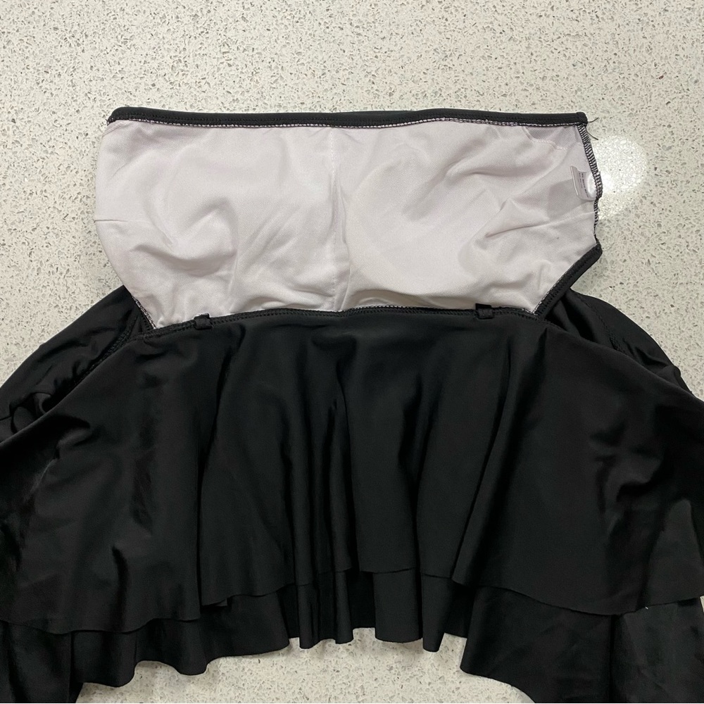 Off Shoulder Ruffle High Rised Bikini w/ extra bottoms - Picture 5 of 16